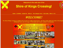 Tablet Screenshot of kingscrossing.aethelmearc.org